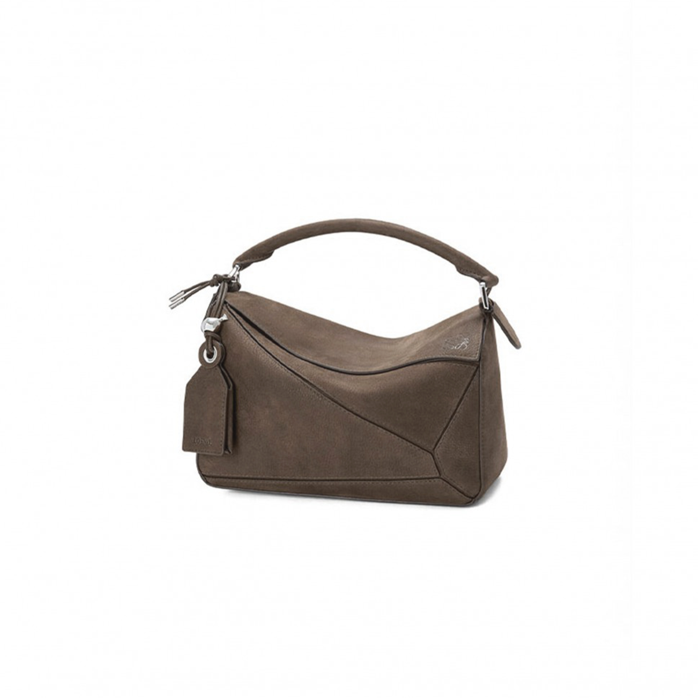 LOEWE SMALL FEATHERLIGHT PUZZLE BAG IN GRAINED NUBUCK A510PLSX03 (24*16.5*10.5cm)